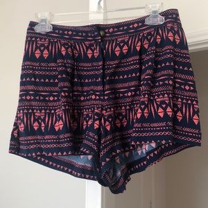 Tribal print shorts